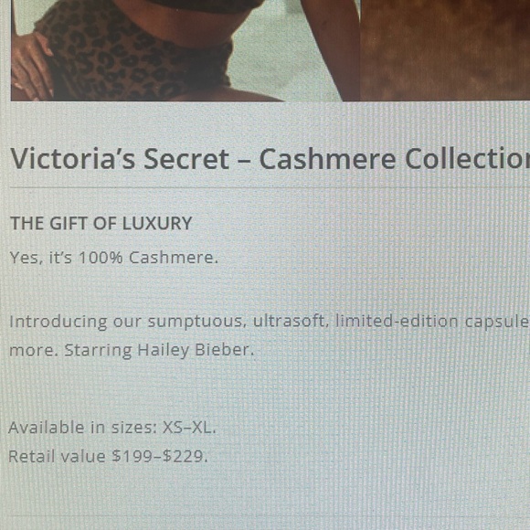 Cashmere Victoria’s Secret bralette and short set - Picture 12 of 12